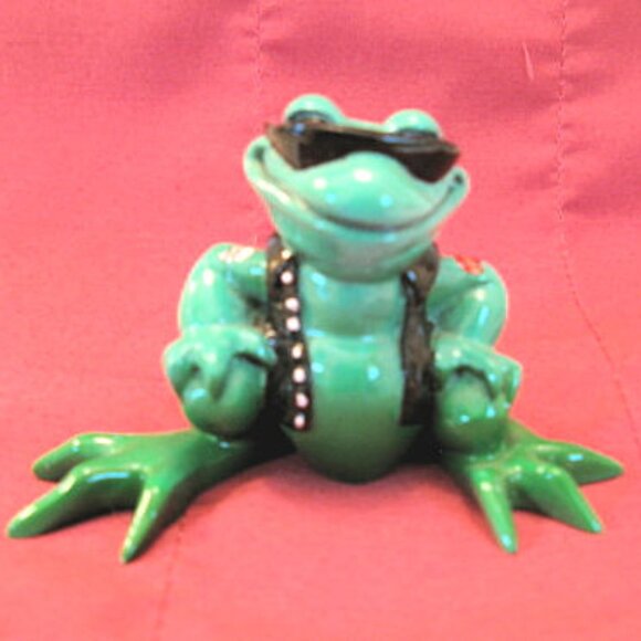 KITTY'S CRITTERS BIKER FROG 2012 RARE - Picture 1 of 8
